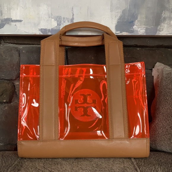 Tory Burch Leather Trim PVC Tote - Picture 5 of 15